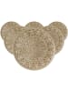 Ritzenhoff & Breker 6er Set Platzteller Rimini in ø 32 cm in beige