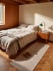 KADIMA DESIGN Teppichläufer Geometrisch flachgewebt pflegeleicht Wohnzimmer Flur in Beige