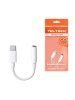Wisam Teltech Adapter HF Digital Audio-Klinke 3,5 mm - USB-C weiß TAD-01