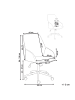 Beliani Bürostuhl CASTILE in Weiß/Schwarz - (W) 64 x (H) 96 x (L) 64 cm