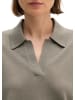 Marc O'Polo Strick-Poloshirt loose in Stone Taupe