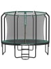 SONGMICS Gartentrampolin Saul in Grün - (H)270 x Ø366 cm