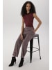 Aniston SELECTED Schlupfhose in beige-rot-schwarz-kariert