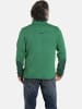 Jan Vanderstorm Fleece-Sweatshirt DAUBE in grün melange
