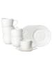 Ritzenhoff & Breker 6er Set Kaffeetassen mit Untertassen Saphir 220 ml weiß in weiß