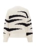 FENIA Damen Sweater in WOLLWEISS SCHWARZ
