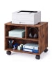 relaxdays Druckerständer in Braun - (B)30 x (H)35 x (T)40 cm