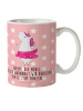 Mr. & Mrs. Panda Becher Einhorn Ballerina mit Spruch in Rot Pastell
