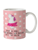 Mr. & Mrs. Panda Kindertasse Einhorn Ballerina mit Spruch in Rot Pastell