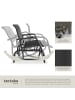 tectake Outdoor-Sitzbank, 121 x 72 x 86,5 cm, sanfter Schaukelmechanismus