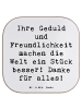 Mr. & Mrs. Panda Glasuntersetzer Spruch Erzieher-Dank mit Spruch in Weiß