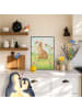 Mr. & Mrs. Panda Poster Hase Sitzen Design ohne Spruch in Weiß