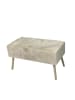 CALICOSY Sitzbank 13789 in Beige - (W) 82  x (H) 23  x (L) 43  cm