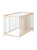 roba Fold Up Klappbett 60 x 120 cm – platzsparendes Gitterbett aus Holz - Bicolor