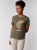wat? Apparel T-Shirt Fahrradbär in Khaki
