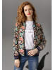 Aniston CASUAL Blouson in marine-sand-dunkelbeige-grün-rot