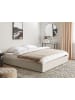 Beliani Doppelbett DINAN in Beige - (W) 187 x (H) 31 x (L) 214 cm