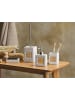 Beliani 4-tlg Badezimmer-Zubehör KOUROU in Beige/Braun