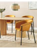 Beliani 2er-Set Esszimmerstuhl AMES in Orange/Schwarz