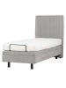 Beliani Einzelbett CASTELLAN in Grau - (W) 80 x (H) 120 x (L) 216 cm