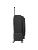 travelite Crosslite - 4-Rollen-Trolley XL 81 cm erw. (schwarz) in schwarz