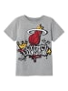 name it NBA Print Design T-shirt - Rundhals Kurzarmshirt Oberteil in Grau-2