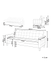 Beliani 3-Sitzer Sofa VEHKOO in Grau/Dunkler Holzfarbton - (W) 200 x (H) 86 x (L) 77 cm