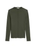 Marc O'Polo DENIM Ripp-Longsleeve slim in Pineneedle