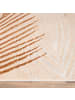 KADIMA DESIGN Teppich Kurzflor Blätter Wohnzimmer in Beige