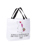 Mr. & Mrs. Panda Shopper Einhorn Koffer mit Spruch in Weiß