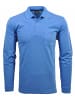 Ragman Poloshirt Langarm in Aqua