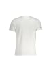 La Martina Weiß Baumwolle Herren T-Shirt