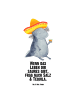 Mr. & Mrs. Panda Wasserflasche Axolotl Tequila mit Spruch in Weiß