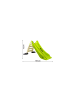 Wisam® Gartenrutsche für Kinder, 3-stufige Leiter, Limette, 75 cm