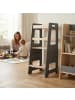 relaxdays Lernturm in Anthrazit/ Natur - (B)40 x (H)90 x (T)44 cm