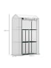 Outsunny Gewächshaus 100L x 40B x 150H cm Weiß