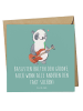 Mr. & Mrs. Panda Einladungskarte Bassgitarre Groove mit Spruch in Meeresbrise