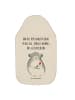 Mr. & Mrs. Panda Warmwasserbeutel Chinchilla Blume mit Spruch in Weiß