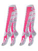 Stark Soul® 2 Paar Damen Skistrümpfe / Skisocken mit Spezialpolsterung in Pink