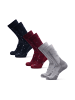 DANISH ENDURANCE Socken Classic Hiking Crew in navy/red/light grey