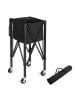 relaxdays Tennis Ballwagen in Schwarz - (B)41 x (H)90 x (T)41 cm