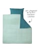 Makian Wende-Bettwäsche Mull 80 x 80 / 35 x 40 cm in gruen,grau