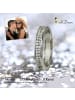 GoldDream 333 Weißgold - 8 Karat Damen Ringe 2-reihig Zirkonia Fingerring  56 (17,8)