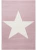 Livone Kinderteppich SHOOTINGSTAR in Rosa/weiss