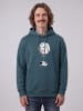 wat? Apparel Sweatshirt Funny Spaceman in Petrol