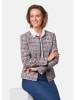 GOLDNER Bouclé-Blazer in weiß / marine / rot