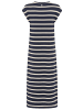 Tamaris Sommerkleid in marine-creme gestreift