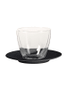 Villeroy & Boch Café au Lait-Set Manufacture Rock 250 ml schwarz in schwarz