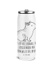 Mr. & Mrs. Panda Trinkflasche Capybara Blume mit Spruch in Weiß