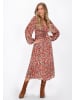 IZIA Women Dress in red multicolor